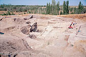 Catalhoyuk settlement  (Konia), the excavations